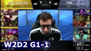 Dignitas vs TSM | Game 1 S7 NA LCS Summer 2017 Week 2 Day 2 | DIG vs TSM G1 W2D2