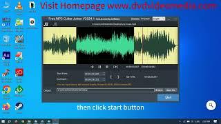 how to cut and join mp3 files with Free MP3 Cutter Joiner on windows