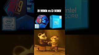 i9 9900k or i3 14100f #pcgamer #pc #intel #viral #cpugamer