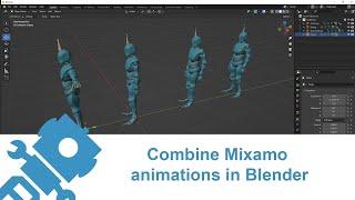 Combine Mixamo Animations in Blender 3.3