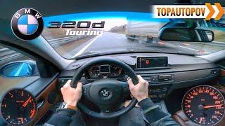 BMW 320d E91 Touring (120kW) |16| 4K TEST DRIVE POV - ACCELERATION, SOUND, EMERG. BRAKETopAutoPOV