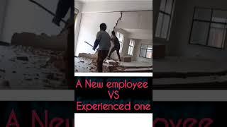 A new employee VS Experience employee work #video #viral #short #employee #workers #experience