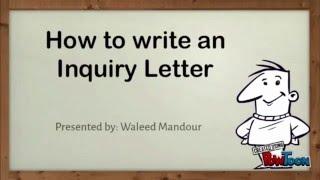 Inquiry Letter in Just 2 mins