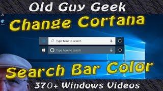 Fix Cortana White Search Box The Right Way.  Without Editing the Registry.