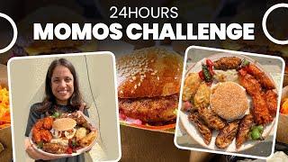 Eating only Momos for 24 Hours  | Eating Momos Challenge | So Saute