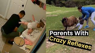 Parents with Life-Saving Reflexes  | Close Call Moments