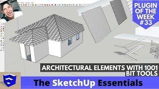 Modeling Architectural Elements in SketchUp with 1001Bit Tools - SketchUp Plugin of the Week #33