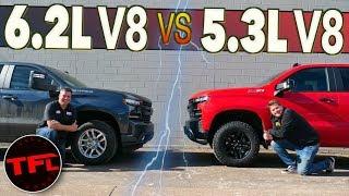 Do You Really Need The BIG V8? 2020 Chevy Silverado 5.3 vs 6.2 0-60 MPH Shootout!