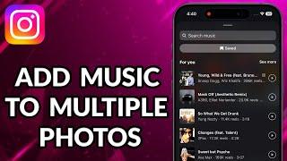 How To Add Music To Instagram Post With Multiple Photos