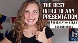 How to make the BEST INTRO to a presentation | Presentation Skills for Beginners