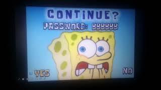 Spongebob Squarepants - Revenge Of The Flying Dutchman GBA: Game Over