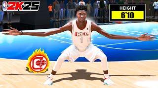 This 6'10 ISO LOCKDOWN BUILD is INSANE in RANDOM REC on NBA 2K25! +99 STEAL +99 PERIMETER +99 BLOCK!