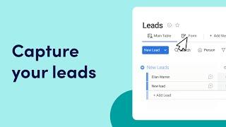 Capture your leads | monday sales CRM