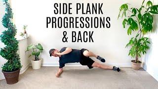 Side Plank Progressions & Back Workout (No Equipment, No Jumping, Apartment Friendly)