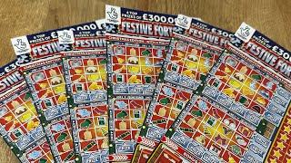 ️ NEW FESTIVE FORTUNE SCRATCH CARDS ️ #scratchcards #festivefortune #newscratchcards