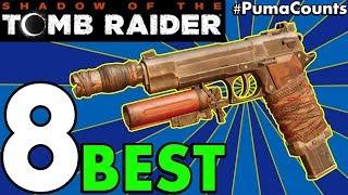 Top 8 Best Guns, Bows and Weapons in Shadow of the Tomb Raider (Tomb Raider 2018) #PumaCounts