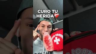 CURO TU HERIDA 🩹#asmr #shorts  #asmrvideo #asmrvideo #comedia