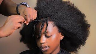 HOW TO DO SIMPLE NATURAL HAIR STYLING FOR THICK NATURAL HAIR TUTORIAL.