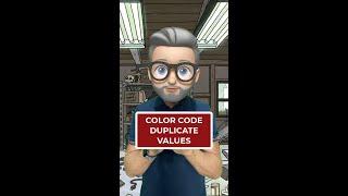 TikTok : Color code your duplicate values in Excel