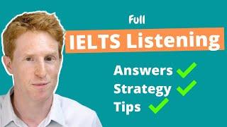 Full IELTS Listening Test with Answers, Tips and Strategies