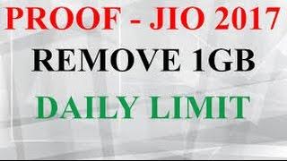 How to remove jio 1gb limit  100% working[proof added]