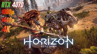 Horizon Zero Dawn RTX 4070 FPS TEST | RTX 4070 & i5 12400F Benchmark 1080p/1440p/4K