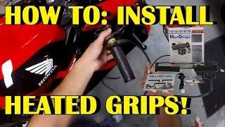 How to install heated grips on motorcycle (oxford grips) SUPER EASY!!!