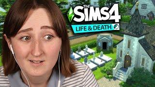 i built a CEMETERY with The Sims 4: Life & Death