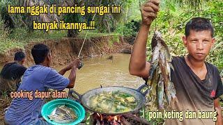 RINDU PONDOK BERAWANG TEPI SUNGAI, MANCING IKAN KETING & BAUNG