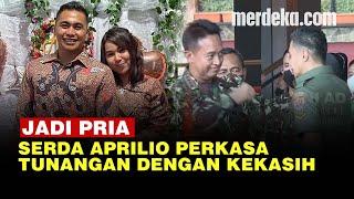 Penuh Kebahagian, Serda TNI Aprilio Perkasa Manganang Tunangan Dengan Kekasih