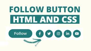 Animated Follow Button using HTML & CSS | CodingNepal