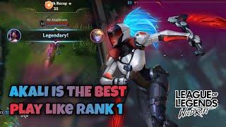 WILD RIFT AKALI PLAY LIKE RANK 1 | BUILD & RUNES | WILD RIFT AKALI GUIDE #AKALI #WILDRIFT