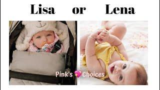 LISA OR LENA[Baby Faces] |||Pinks Choices