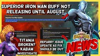 Fix Out/ On The Way For Reparry and Other Issues | Reason For No S.Iron Man Buff + More [MCN]