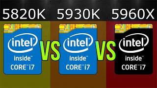 Intel i7-5820K vs i7-5930K vs i7-5960X