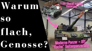 Warum haben moderne Panzer nicht überall schräge Panzerung wie im zweiten Weltkrieg?