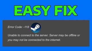 How To Fix Steam Error Code 118 or 138