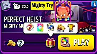 mighty mushrooms rainbow checkmate solo challenge | perfect heist | match masters
