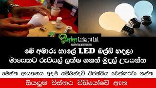 LED බල්බ් හදලා මාසෙට ලක්ෂ 2ට වඩා මුදල් උපයන්න - Eeyleys Lanka ආයතනයේ සයං‍රැකියා - swayan rekiya 2024