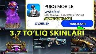 3.7 BARCHA SKINLAR FULL CHIQISH SANALARI 3.7 VERSIYA YUKLAB OLISH