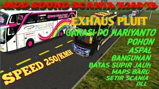 MOĎ SOUND SCANIA K360 IB TERBARU BUSSID V3.5 EXHAUS PLUIT