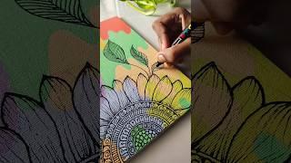 Try this! Creative canvas painting ideas  #art #bohoart #shortsvideo #abstractart #mandala #canvas