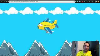 How To Make Website With Animation | Flying Airplane Using CSS Animation