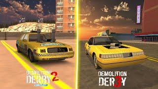 Evolution of taxi to Demolition derby 2 3