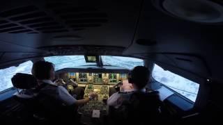 Piotr's Aviation no.3: Cockpit View UKLL LOT Polish Airlines Embraer 175 GoPro HD Landing