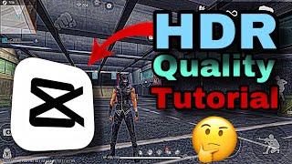 HDR Quality Video Editing || Tutorial (Free Fire)