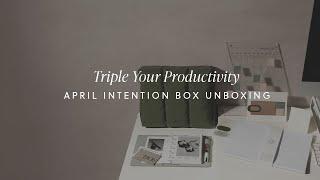 Planning In 3s | April Intention Box Unboxing | Cloth & Paper