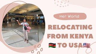 TRAVEL WITH ME FROM KENYA  TO USA //Part 1 of 2  #international student  #USA