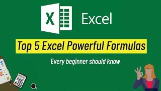 Top 5 Excel Powerful Formulas Every Beginner Should Know | Excel Tutorials for Fresher