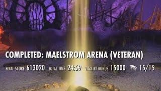 ESO Veteran Maelstrom Arena Magicka Nightblade 613k and build Gold Road PS5 EU